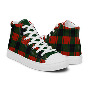 Men’s high top canvas shoes Plaid - SAVANNAHWOOD