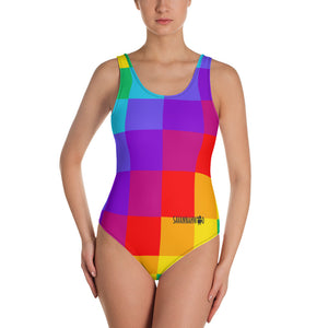 One-Piece Swimsuit Color Block - SAVANNAHWOOD