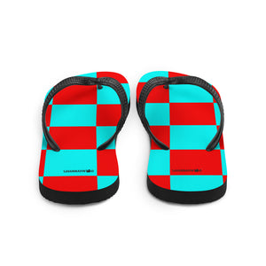 Flip-Flops Teal and Red - SAVANNAHWOOD