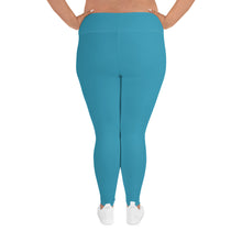 Plus Size Teal Leggings - SAVANNAHWOOD