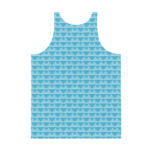 Unisex Tank Top Blue and White - SAVANNAHWOOD