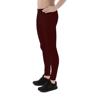 Burgundy Men's Leggings - SAVANNAHWOOD