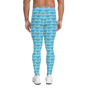 Men's Leggings Blue and White - SAVANNAHWOOD