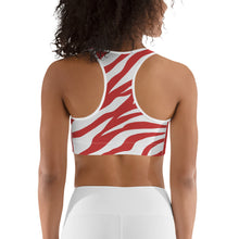 Sports bra Red and White Trim - SAVANNAHWOOD