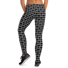 Leggings Black White Savannahwood Logo - SAVANNAHWOOD