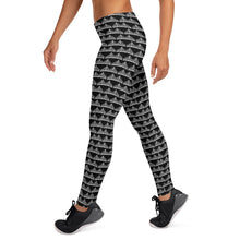 Leggings Black White Savannahwood Logo - SAVANNAHWOOD