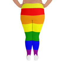 Plus Size Leggings Rainbow - SAVANNAHWOOD