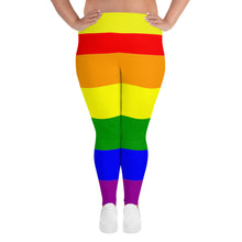 Plus Size Leggings Rainbow - SAVANNAHWOOD