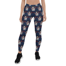 Leggings Snowman Navy Blue - SAVANNAHWOOD