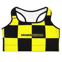 Savannahwood Black and Yellow Busy Bee Sports Bra - SAVANNAHWOOD