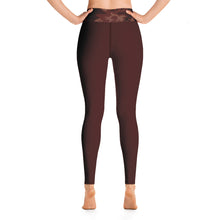 Burgundy Camouflage Yoga Leggings - SAVANNAHWOOD