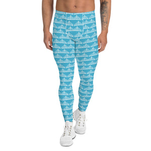 Men's Leggings Blue and White - SAVANNAHWOOD