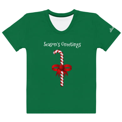 Women's T-shirt Candy Canes - SAVANNAHWOOD