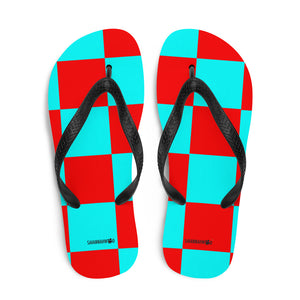 Flip-Flops Teal and Red - SAVANNAHWOOD