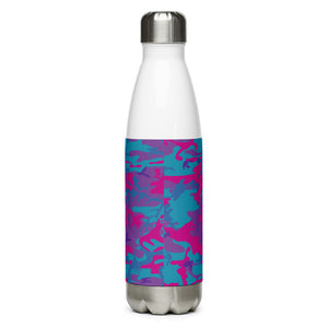 Stainless Steel Water Bottle Teal, Purple and Hot Pink - SAVANNAHWOOD