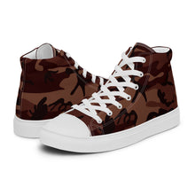 Women’s high top canvas shoes Camo Burgundy - SAVANNAHWOOD