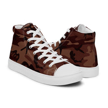 Women’s high top canvas shoes Camo Burgundy - SAVANNAHWOOD