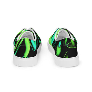 Women’s lace-up canvas shoes Colorful Lime - SAVANNAHWOOD