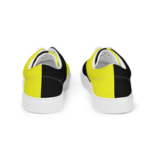 Women’s lace-up canvas shoes Neon Yellow - SAVANNAHWOOD