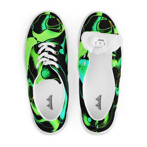 Women’s lace-up canvas shoes Colorful Lime - SAVANNAHWOOD