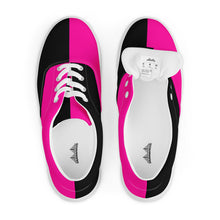 Women’s lace-up canvas shoes Neon Pink - SAVANNAHWOOD