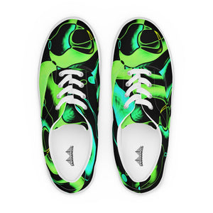 Women’s lace-up canvas shoes Colorful Lime - SAVANNAHWOOD