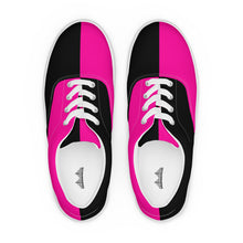 Women’s lace-up canvas shoes Neon Pink - SAVANNAHWOOD