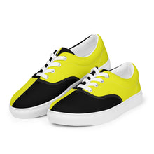 Women’s lace-up canvas shoes Neon Yellow - SAVANNAHWOOD