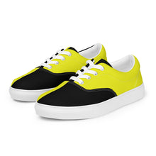 Women’s lace-up canvas shoes Neon Yellow - SAVANNAHWOOD